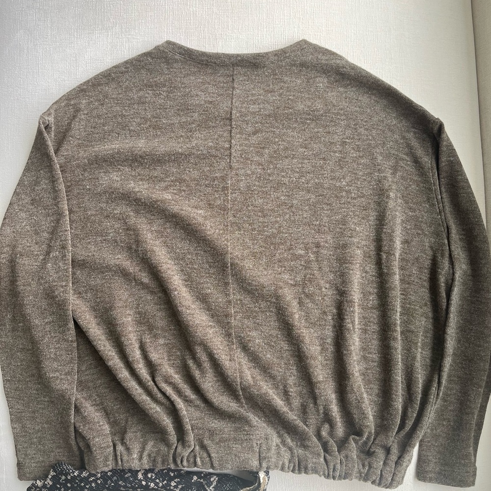 Zara Basic Drawstring Sweater - Picture 2 of 5